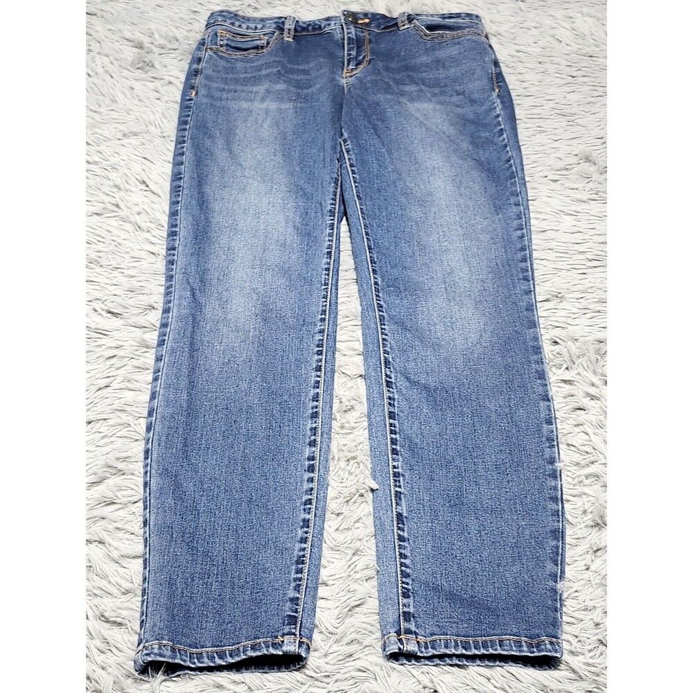 Buffalo Womens Pursuit Jeans Size 6‎ 6/28 Mid Rise Denim Blue Super Soft Skinny